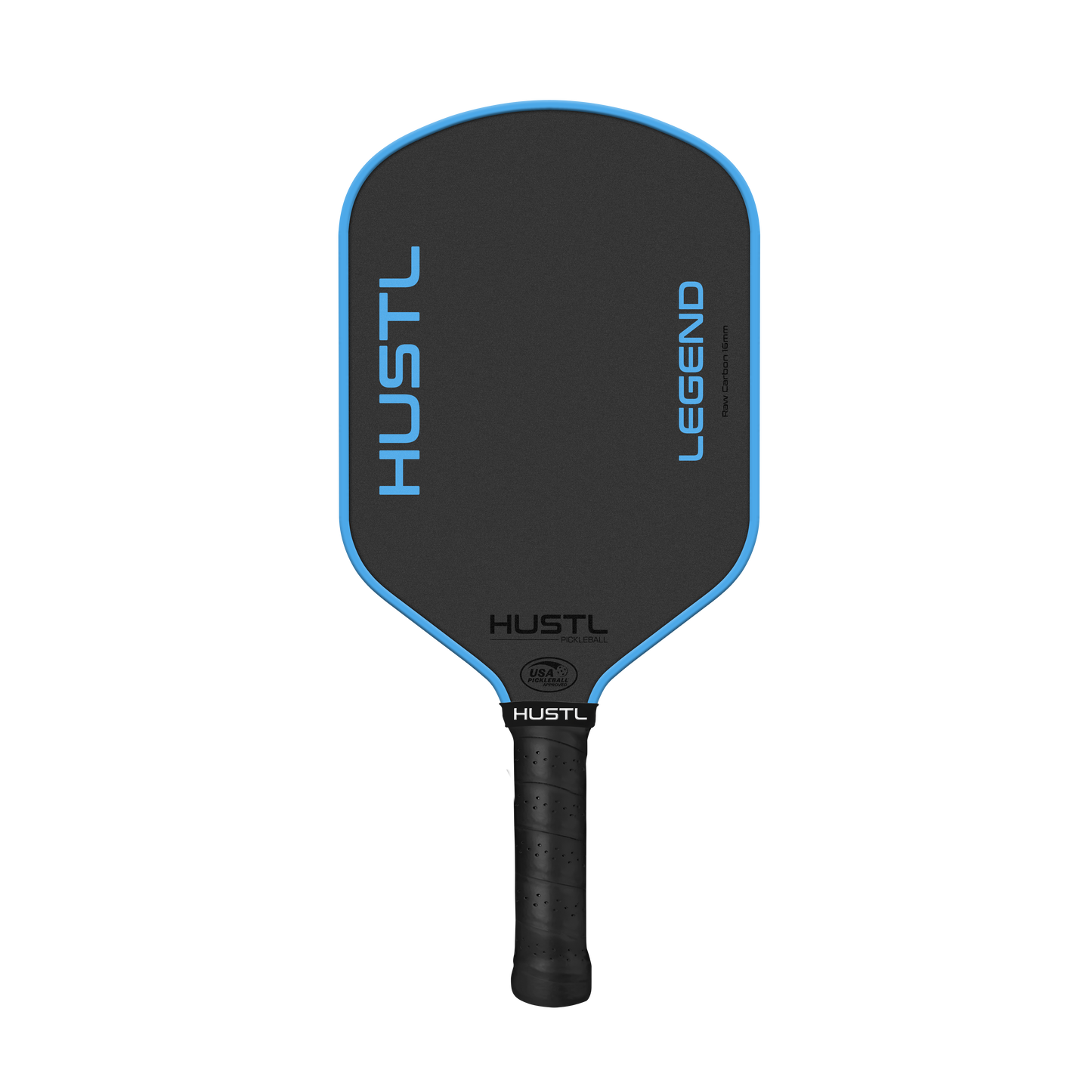 HUSTL Legend Raw Carbon 16mm BLUE EDGE, Includes FREE Cover, Cap & Eraser