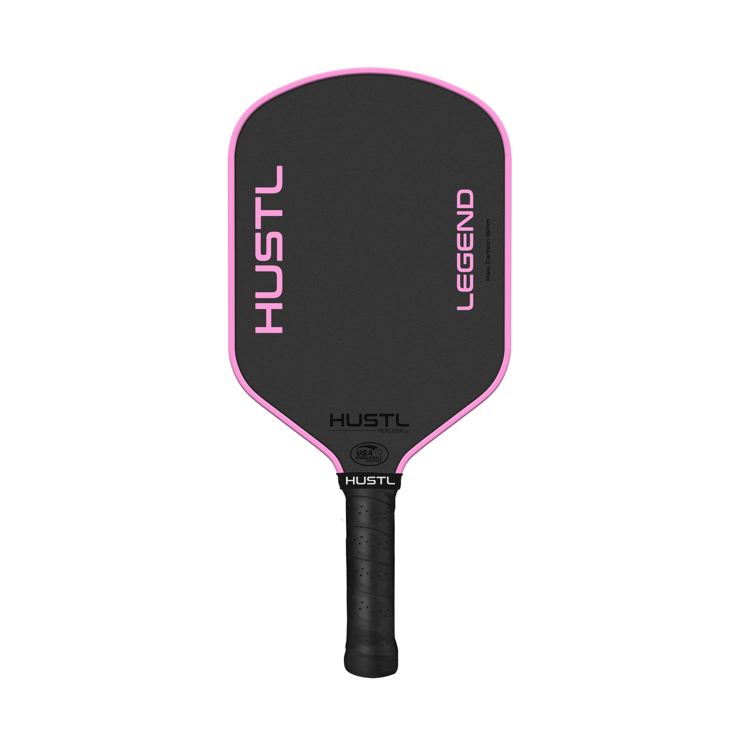 HUSTL Legend Raw Carbon 16mm PINK EDGE, Includes FREE Cover, Cap & Eraser