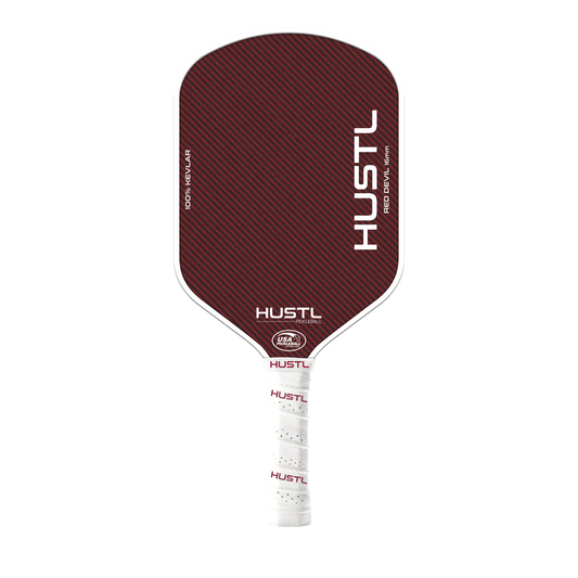 HUSTL Red Devil Kevlar Pickleball Paddle – Lightweight Power